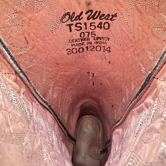 Old West Black Heeled Boots - Picture 9 of 9